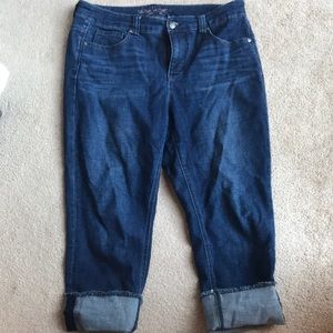 Dark Wash Crop Jeans